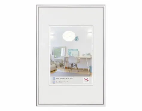 Walther New Lifestyle 20x30 Kunststoff-Fotorahmen silber 