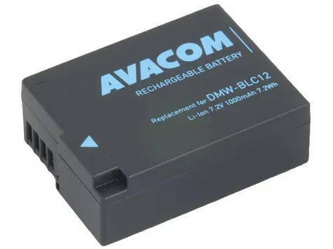 Avacom Ersatzakku Panasonic DMW-BLC12 / Li- ION / 7,2V / 1000mAh / 7,2Wh