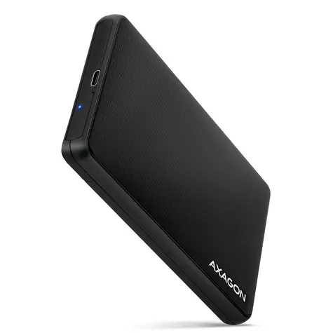 Axagon EE25-SLC, USB-C 3.2 Gen 1 - SATA 6G 2,5" SLIDE Box, schraubenlos, schwarz