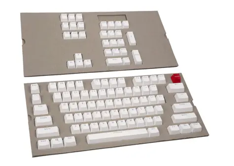 Herrliche austauschbare Tasten Doubleshot ABS weiß / 104 Stück / US-Layout / Cherry MX + Gateron + Kailh