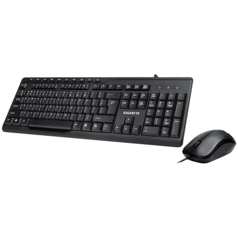 GIGABYTE KM6300 schwarz / Tastatur- und Mausset / USB / 1000 DPI