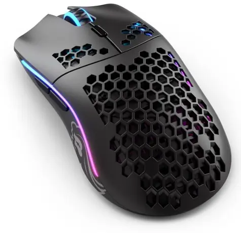 Glorious Model O Wireless Mattschwarz / kabellose Gaming-Maus / 19000 DPI / 6 programmierbare Tasten / RGB