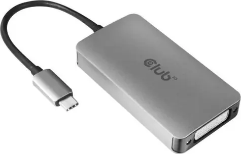 Club3D CAC-1510 Aktivadapter USB-C auf DVI HDCP EIN / 4K 30Hz / WQXGA 60Hz