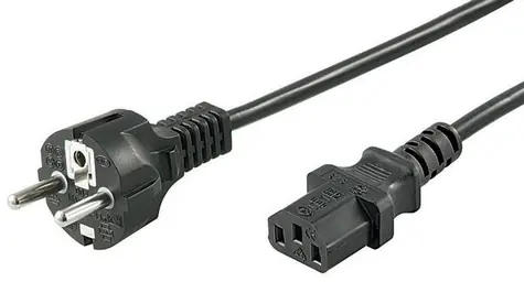 MicroConnect Netzkabel Schuko - C13 0,5m schwarz