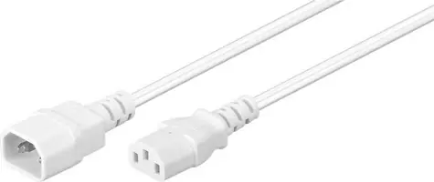 MicroConnect Netzkabel C14 - C13 0,5m weiß