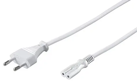MicroConnect Netzkabel EU C - C7 3M weiß