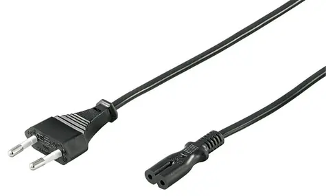 MicroConnect Netzkabel EU C - C7 0,5m schwarz