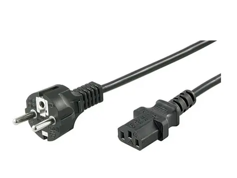 MicroConnect Netzkabel Schuko - C13 3M schwarz