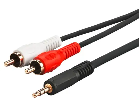 MicroConnect Audio Adapter Klinke 3,5mm (M) - 2x Cinch (M) 10m schwarz
