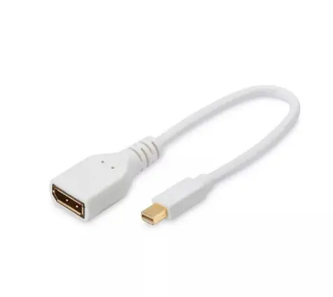 MicroConnect Kabel Mini DisplayPort 1.2 (M) - DisplayPort (F) 0,15m weiß
