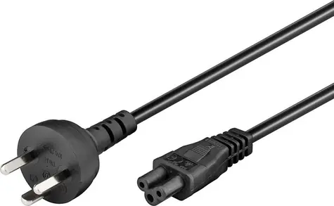 MicroConnect Netzkabel DK EDB - C5 3M schwarz / dänisches Ende