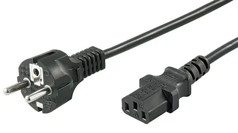 MicroConnect Netzkabel Schuko - C13 5m schwarz