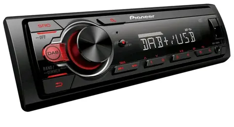 Pioneer MVH-130DABAN (mit DAB-Antenne) / Autoradio / 1DIN / DAB/DAB+ / USB / AUX-IN
