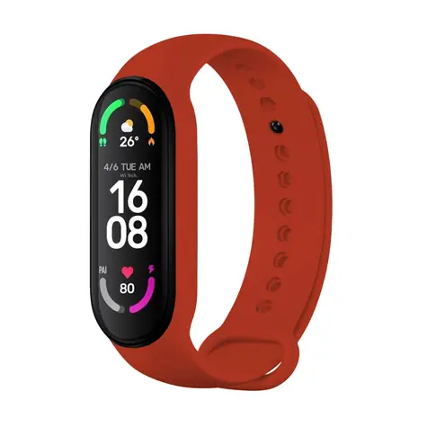 FIXED Silikonarmband für XIAOMI Band 7/Mi Band 6/Mi Band 5 rot