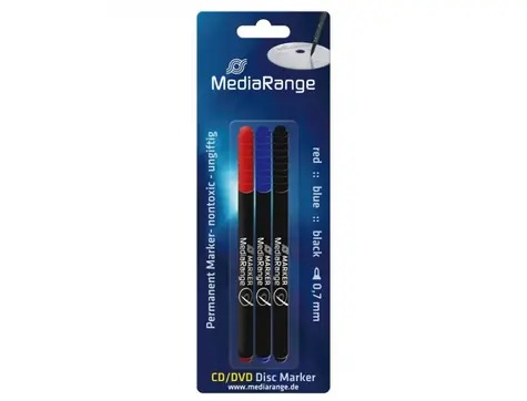 MediaRange MR701 Marker für CD/DVD / 3 Farben 