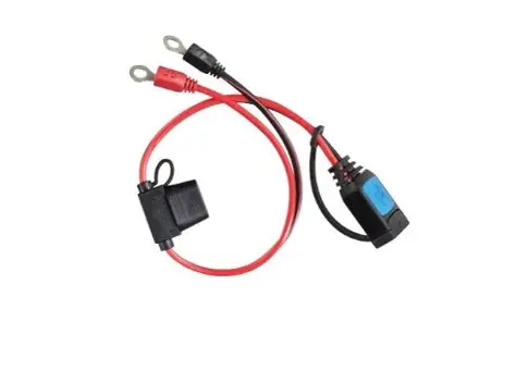 Victron -Kabel mit M6-Ösen und 30-A-Sicherung für BlueSmart IP65-Ladegeräte