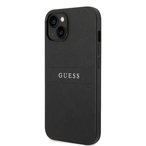 Guess PU-Leder-Saffiano-Rückseite für Apple iPhone 14 PLUS schwarz