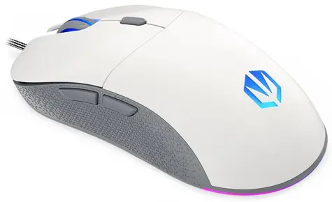 Endorfy GEM weiß / optisch / kabelgebunden / Gaming / 8000 dpi / PMW3325 / 6 Tasten / RGB / Kailh GM4.0 / USB / 1,8 m
