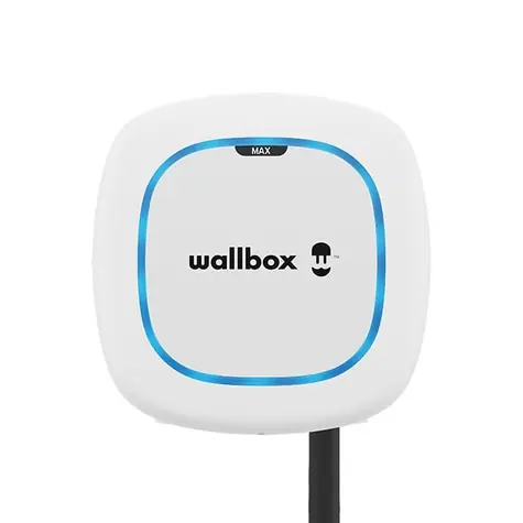 Wallbox Pulsar Max / Ladestation für Elektroautos / 22 kW / Typ-2-Kabel 7 m / weiß