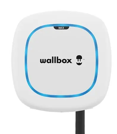 Wallbox Pulsar Max / Ladestation für Elektroautos / 22 kW / Typ-2-Kabel 5 m / weiß