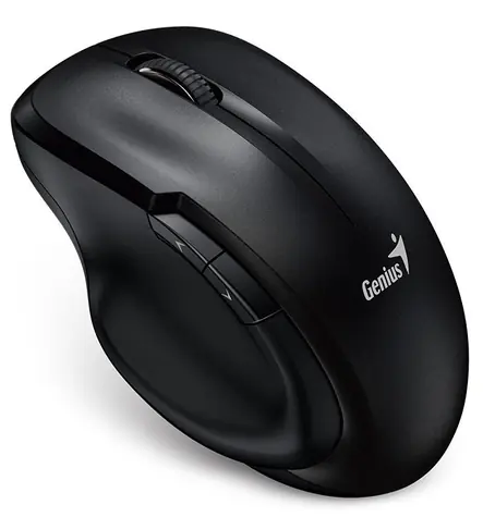 Genius Ergo 8200S schwarz / 1200 dpi / Blue-Eye-Sensor / kabellos / geräuschlos / 5 Tasten
