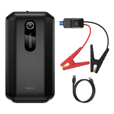 Baseus Super Energy Air PowerBank 10000 mAh Schwarz / Starterkabel 
