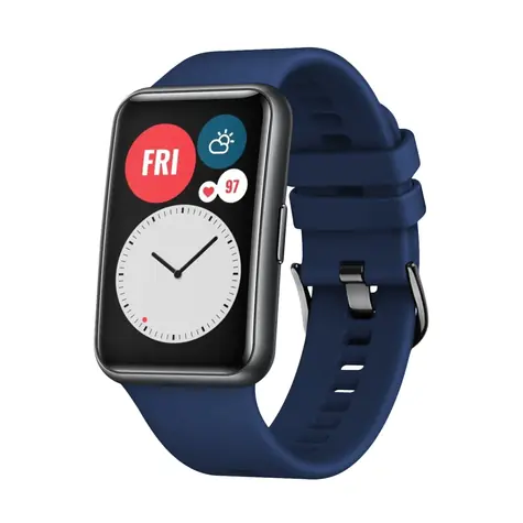FIXED Silikonarmband Silikonarmband für Huawei Watch FIT blau