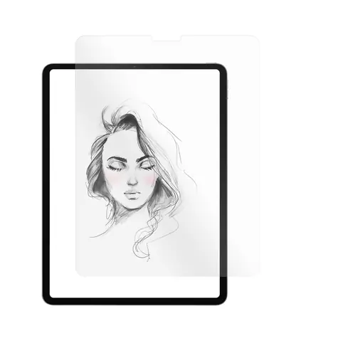 FIXED PaperGlass Screen Protector aus gehärtetem Glas für Apple iPad Pro 12,9" (2018/2020/2021/2022) klar