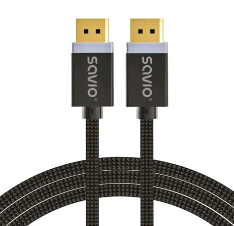 Savio CL-165 Displayport-Kabel Stecker - Stecker 1 m