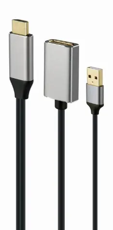 Gembird -Adapter HDMI (M) auf DisplayPort (F) 0,10 m / aktiv