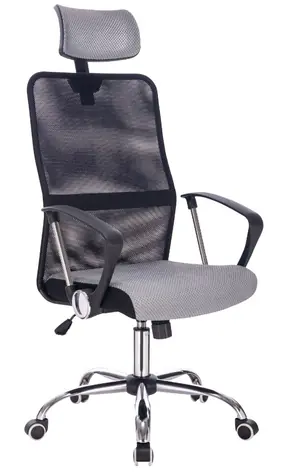 Mercury Prezma grau / Bürostuhl / 117-125 cm / Netz / 120 kg