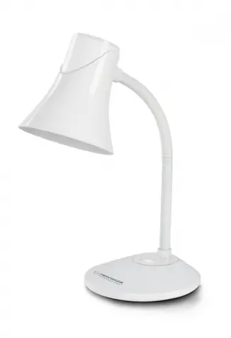 Esperanza ELD111W Polaris weiß / Tischleuchte / E27-Sockel / 12W