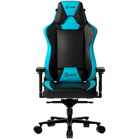 LORGAR Base 311 schwarz-blau / Gamingstuhl / verstellbar / Kunstleder / Rollen / Tragkraft 150 kg