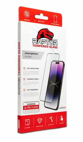 Swissten RAPTOR DIAMOND ULTRA CLEAR 3D gehärtetes Glas für XIAOMI 13 schwarz