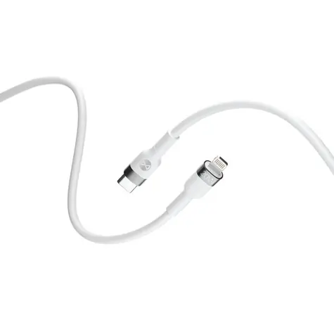 Forever Flexibles Kabel USB-C (M) - Lightning (M) 1 m weiß / 20 W