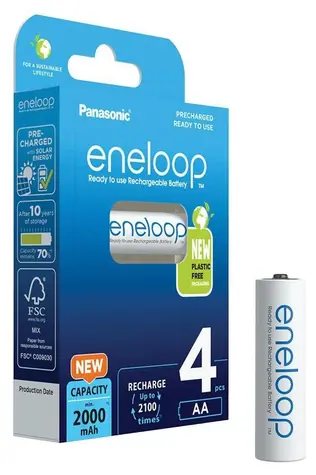 Panasonic Eneloop Akku AA 2000 mAh 4 Stück / Ni-MH / Blister