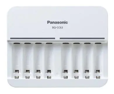 Panasonic BQ-CC63E Eneloop SMART -Ladegerät / für AA x 1-8 Batterien und AAA x 1-8 Batterien