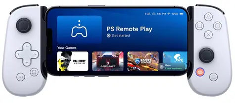 Backbone One PlayStation Edition für iPhone, weiß / Gamecontroller für Mobiltelefone