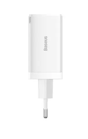 Baseus CCGP120202 GaN5 Pro Schnellladeadapter weiß / 2x USB-C / USB-A / 65W