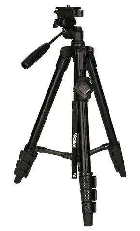 Rollei Reisestativ für Mobiltelefone und Kameras / Belastbarkeit 2 kg / Bluetooth-Steuerung / Ausgefahren 120 cm