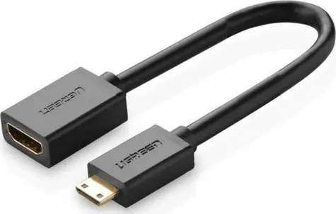Ugreen 20137 MiniHDMI(M) - HDMI(F) Adapter 22cm Schwarz