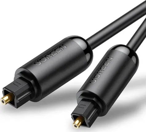 Ugreen AV122 Toslink optisches Verbindungskabel (MM) Aluminiumgeflecht 2m schwarz
