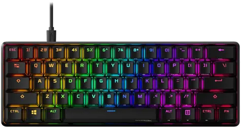 HyperX Alloy Origins 60 Schwarz / Gaming-Tastatur / Mechanisch / HyperX Rot / US / RGB / USB-C