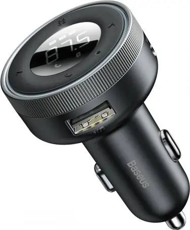 Baseus CCLH-01 Enjoy Car Autoladegerät + FM-Transmitter / 2x USB-A / AUX / microSD / Bluetooth 5.0