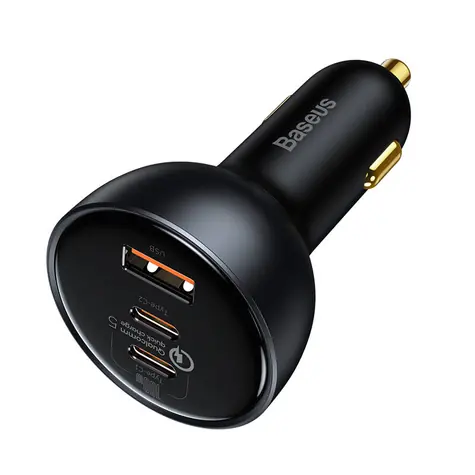 Baseus TZCCZM-0G Qualcomm Autoladegerät grau / 1x USB-A / 2x USB-C / 160W