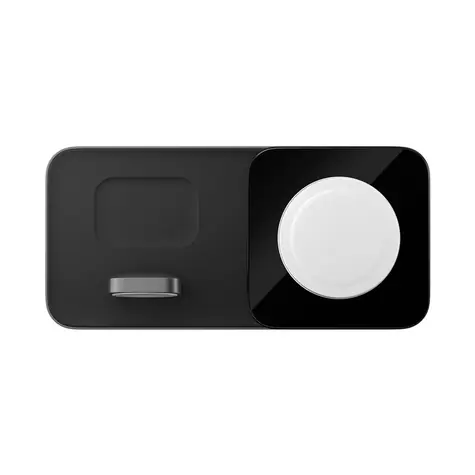 Nomad Base One Max 3in1 schwarz / Magnetisches kabelloses Ladegerät / MagSafe 15W 