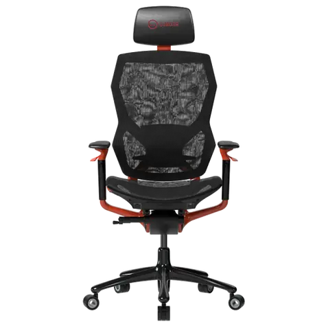 LORGAR Grace 855 rot / Ergonomischer Stuhl / verstellbar / Netz / Rollen / Belastbarkeit 150 kg