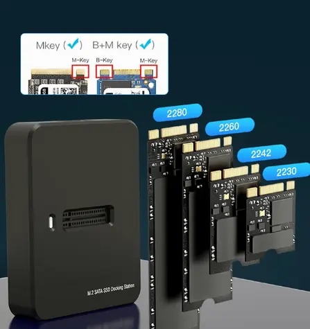 Gembird DD-U3M2 Dockingstation für SSD / USB-C / M.2 