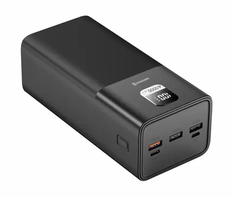 Swissten 22013941 40000 mAh schwarz / Power Bank / 5V / 3A / USB-C & USB & Micro-USB
