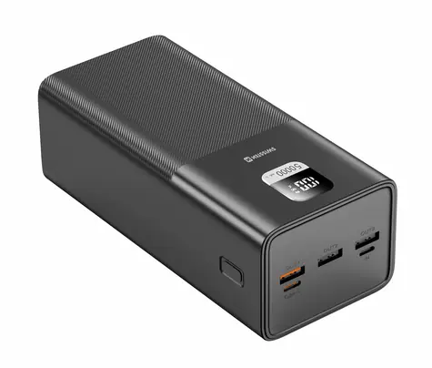 Swissten 22013942 50000 mAh schwarz / Power Bank / 5V / 3A / USB-C & USB & Micro-USB